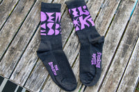 Wilde X The Athletic Wizard Font Socks