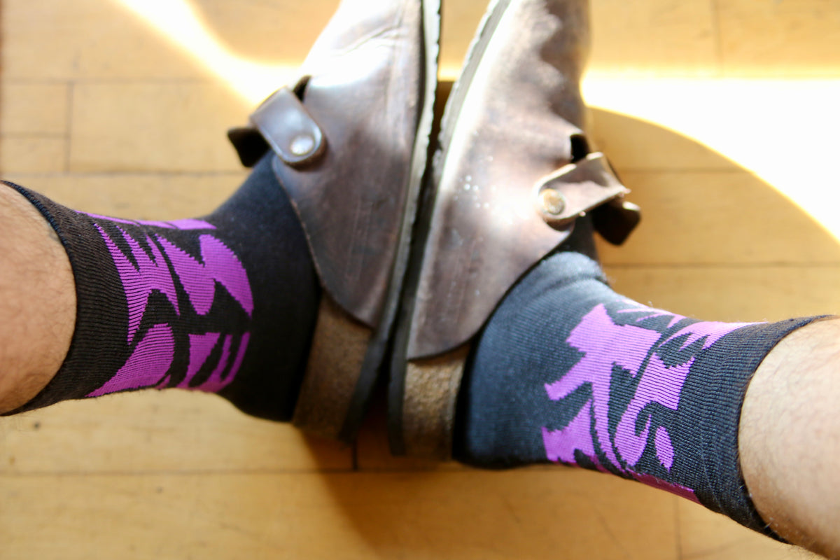 Wilde X The Athletic Wizard Font Socks