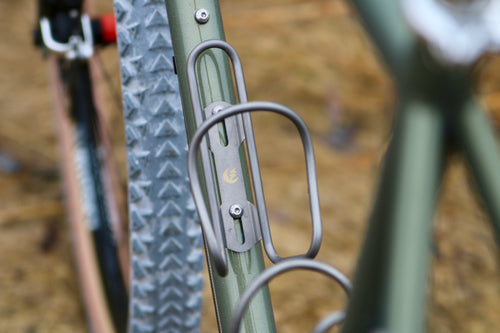 Titanium Water Bottle Cage Raw Titanium