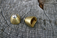 Blue Lug Brass Downtube Shifter Boss Cover
