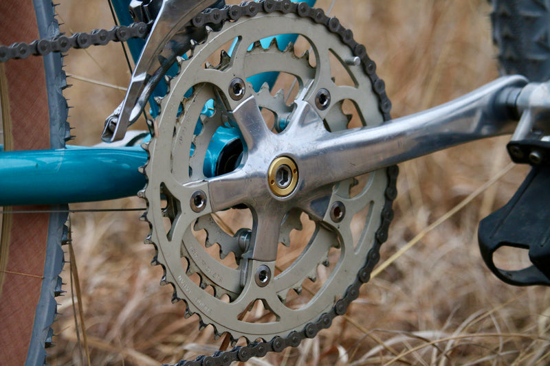 Blue Lug Brass Crank Bolt Caps