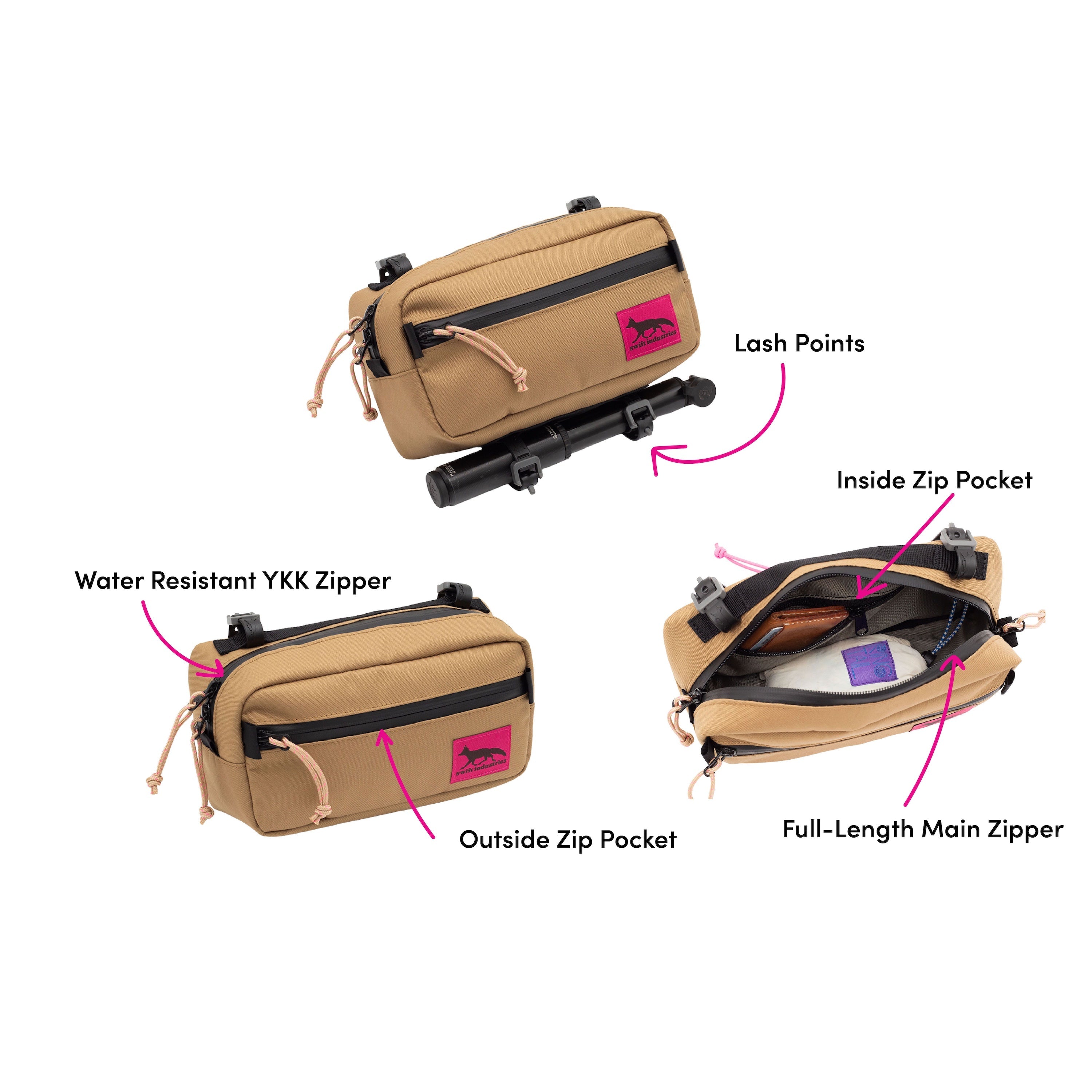 Swift Kestrel Handlebar Bag – Wilde Bicycle Co.