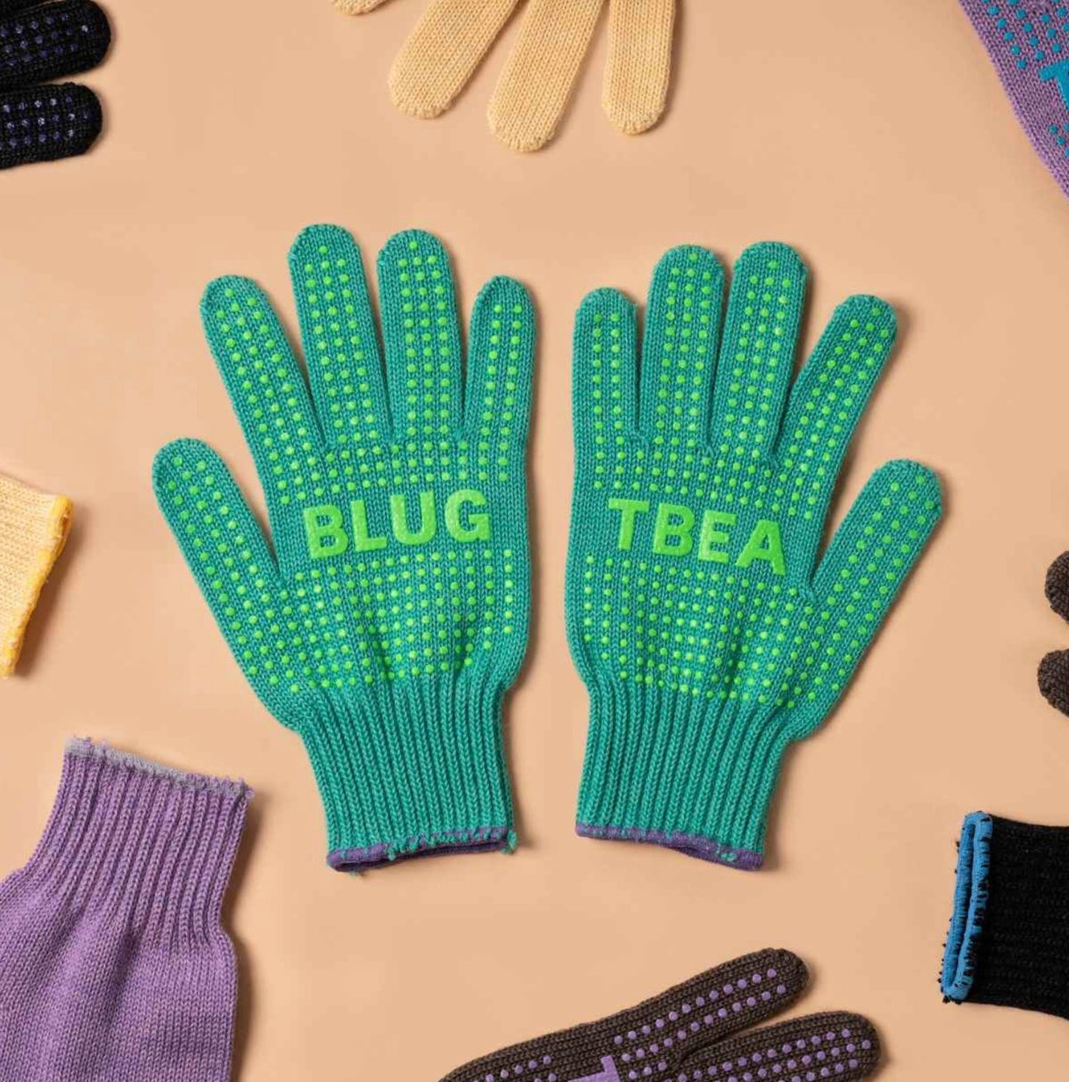 Blue Lug Merino Wool Gunte Gloves