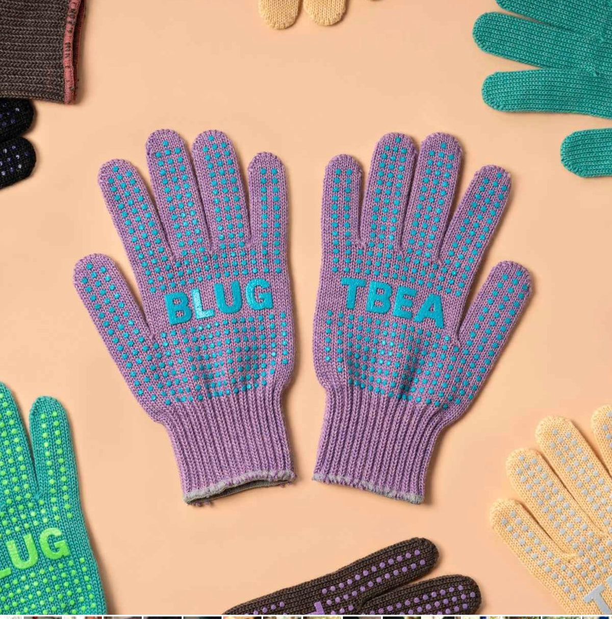 Blue Lug Merino Wool Gunte Gloves