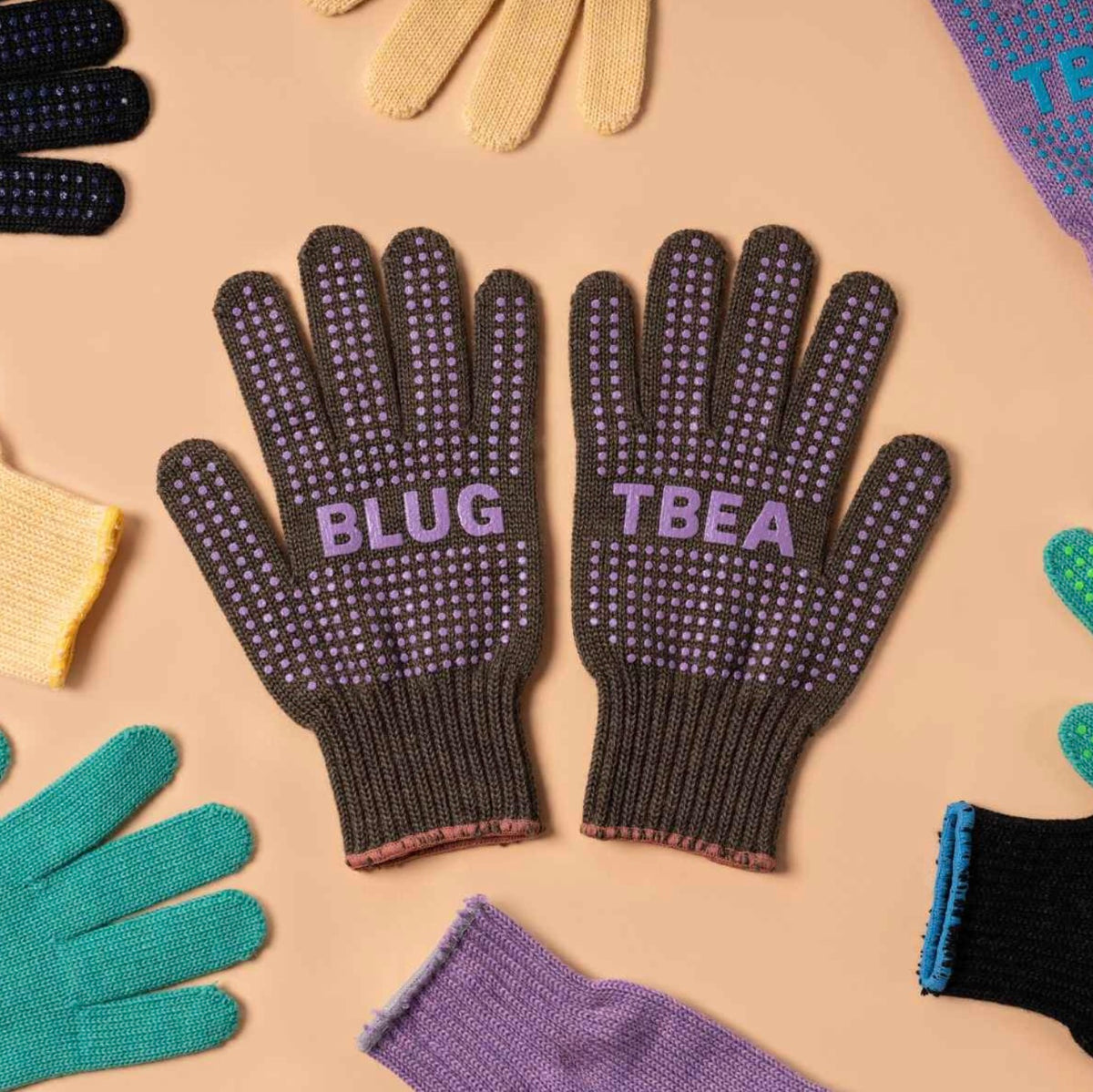 Blue Lug Merino Wool Gunte Gloves