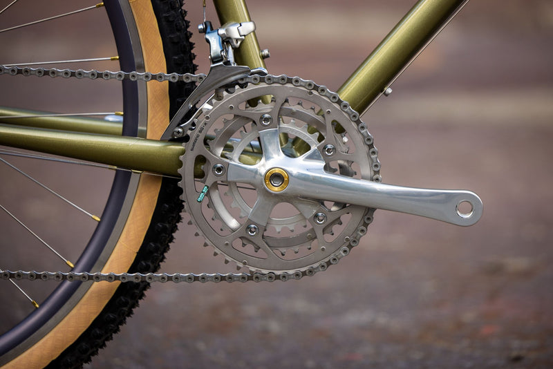 Blue Lug Brass Crank Bolt Caps