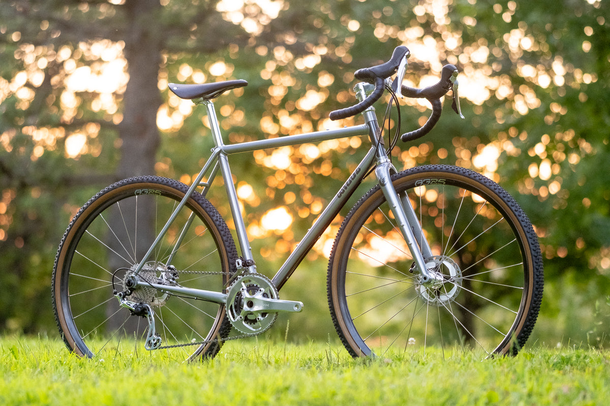 steel gravel race bike Earth Ship Lugged Frameset