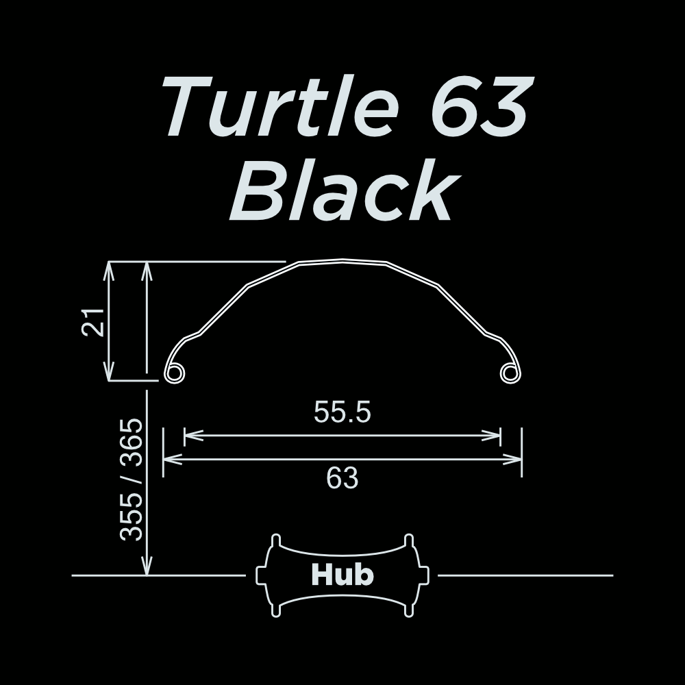 Turtle 63 Black